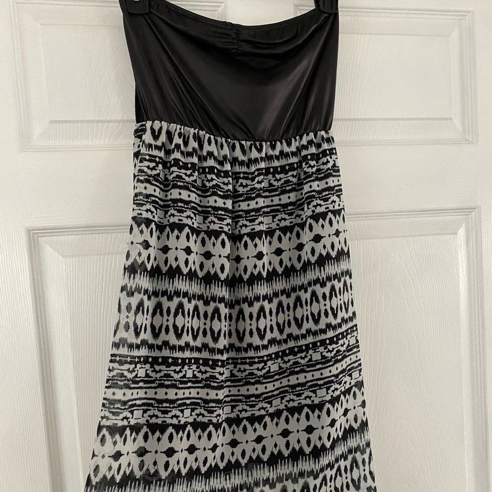 Strapless low high Dress